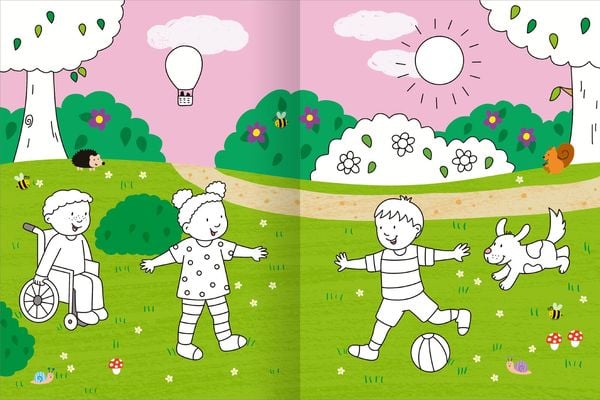 Produktbild: Mein gro&szlig;es buntes Malbuch &ndash; Fu&szlig;ball