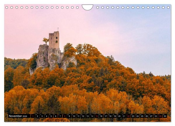 Produktbild: Unterwegs auf der fr&auml;nkischen Burgenstra&szlig;e (Wandkalender 2026 DIN A4 quer), CALVENDO Monatskalender