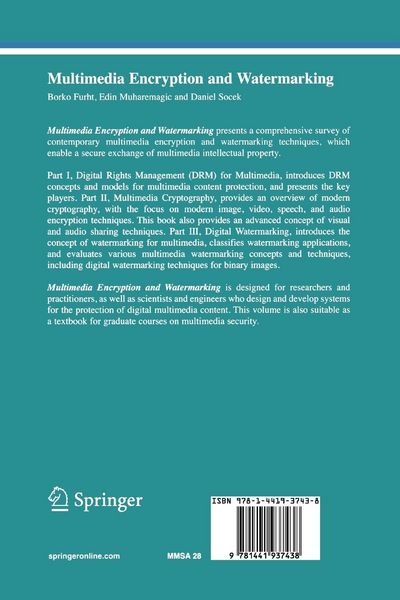 Produktbild: Multimedia Encryption and Watermarking