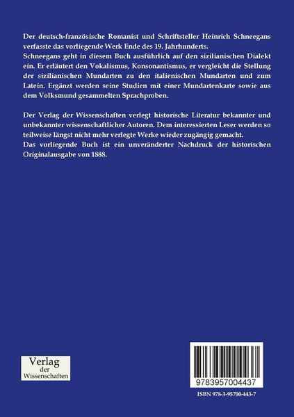 Produktbild: Laute und Lautentwickelung des sizilianischen Dialektes