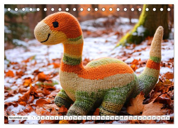 Produktbild: Strick-Safari - Gestrickte Tiere zum Verlieben (Tischkalender 2026 DIN A5 quer), CALVENDO Monatskalender