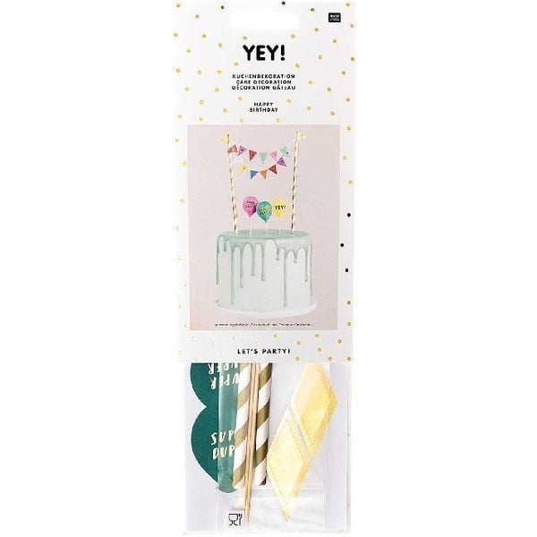 Produktbild: Kuchendekoration, Happy Birthday, Multicolor