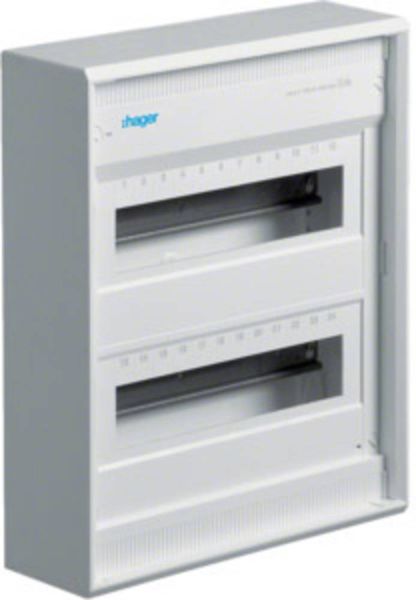 Hager VA24CN Verteilerschrank Aufputz Anzahl Teilungen = 24 Anzahl Reihen = 2 Inhalt 1St.