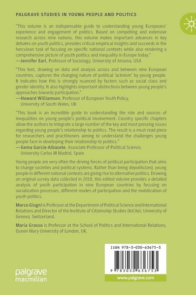 Produktbild: Youth and Politics in Times of Increasing Inequalities