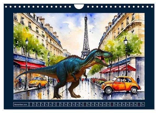Produktbild: Dinosaurier erobern die Welt zur&uuml;ck (Wandkalender 2026 DIN A4 quer), CALVENDO Monatskalender