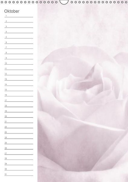 Produktbild: Zarte Bl&uuml;ten / Geburtstagskalender (Wandkalender immerw&auml;hrend DIN A3 hoch)
