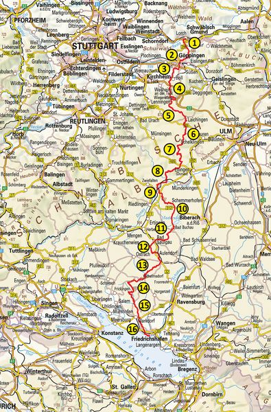 Produktbild: Schw&auml;bische Alb-Oberschwaben Weg HW7