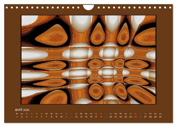 Produktbild: L'&acirc;me sauvage de l'abstrait (Calendrier mural 2026 DIN A4 vertical), CALVENDO calendrier mensuel