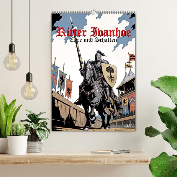 Produktbild: Ritter Ivanhoe, Ehre und Schatten (Wandkalender 2027 DIN A2 hoch), CALVENDO Monatskalender