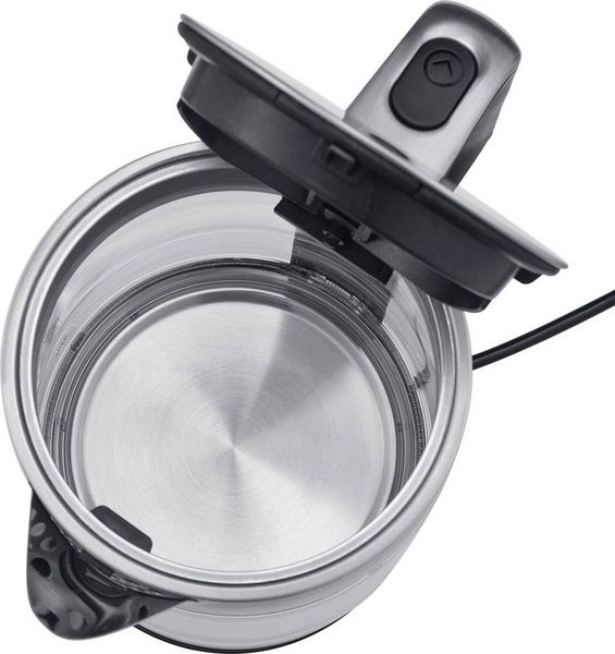 Produktbild: Severin WK 3420 Wasserkocher kabelgebunden Glas, Edelstahl (geb&uuml;rstet), Schwarz Fassungsverm&ouml;gen: 1.7 l