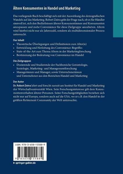 Produktbild: &Auml;ltere Konsumenten in Handel und Marketing