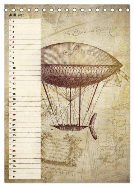 Produktbild: Vintage Welten (Tischkalender 2026 DIN A5 hoch), CALVENDO Monatskalender