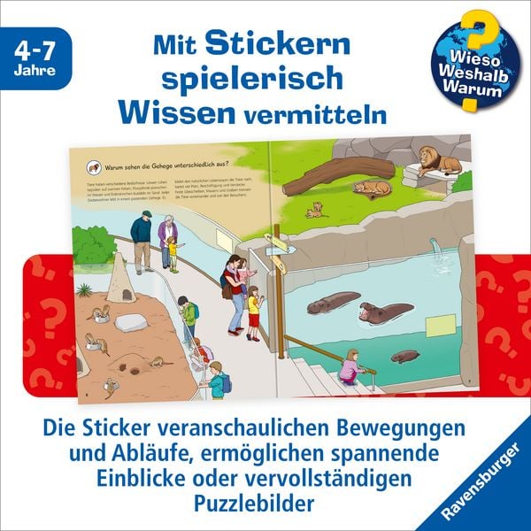 Produktbild: Wieso? Weshalb? Warum? Stickerheft - Im Zoo