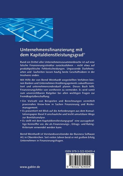 Produktbild: Unternehmensfinanzierung mit dem Kapital-dienstleistungsgrad&reg;