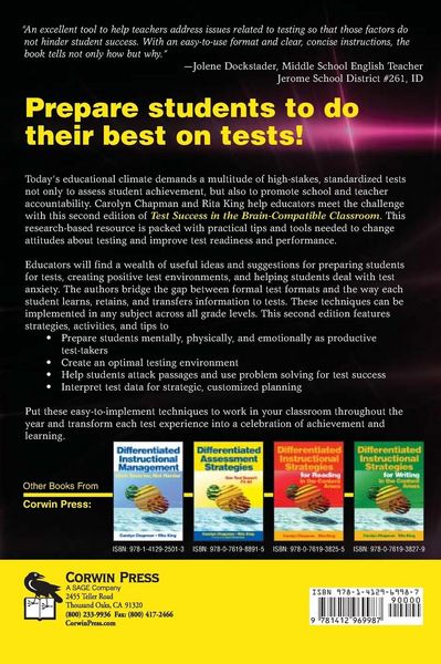 Produktbild: Test Success in the Brain-Compatible Classroom