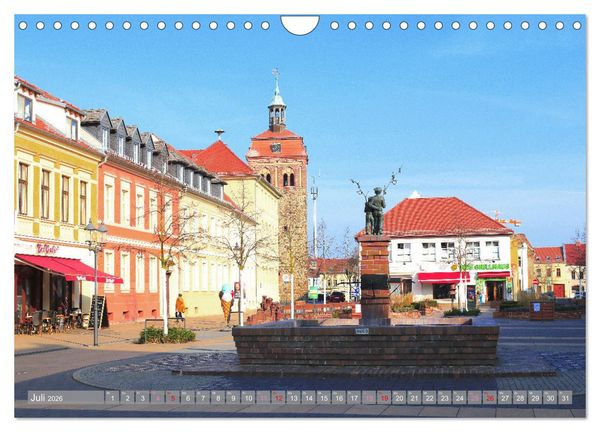 Produktbild: Brandenburg - Luckenwalde - Ein Stadtspaziergang (Wandkalender 2026 DIN A4 quer), CALVENDO Monatskalender