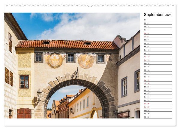 Produktbild: Ein Wochenende in Krumau (hochwertiger Premium Wandkalender 2026 DIN A2 quer), Kunstdruck in Hochglanz