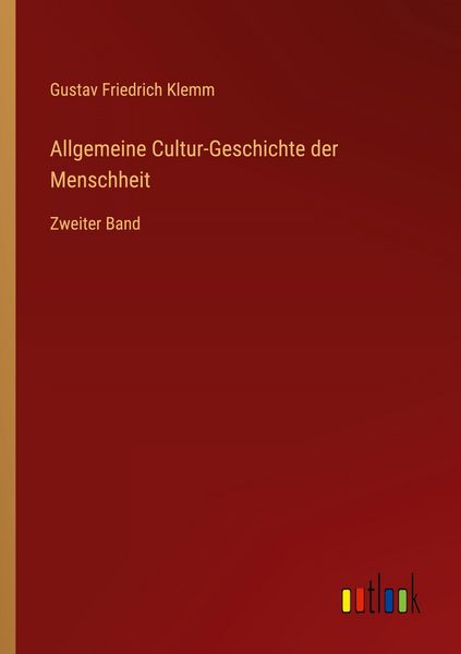 Produktbild: Allgemeine Cultur-Geschichte der Menschheit