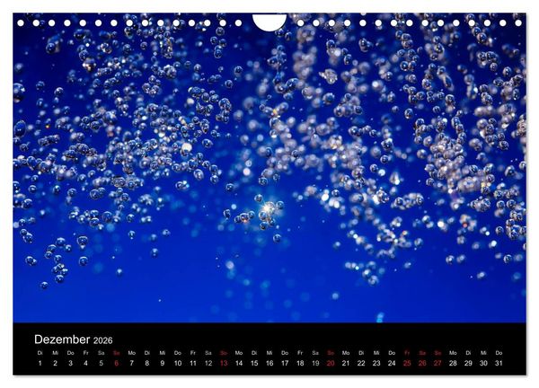 Produktbild: Wassertropfen (Wandkalender 2026 DIN A4 quer), CALVENDO Monatskalender