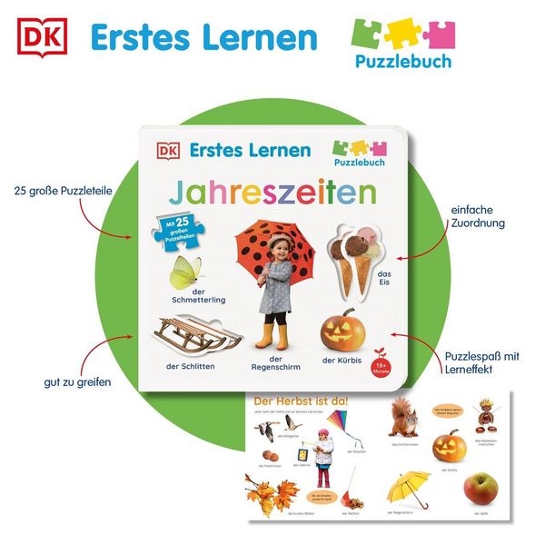 Produktbild: Erstes Lernen Puzzlebuch. Jahreszeiten