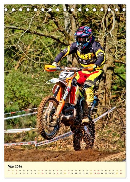 Produktbild: Motocross - einfach cool (Tischkalender 2026 DIN A5 hoch), CALVENDO Monatskalender