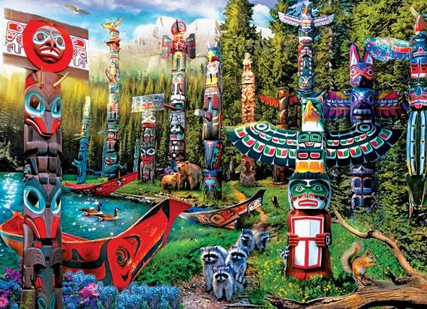 Family Puzzle 500 Teile - Oversize - Dragon Kingdom