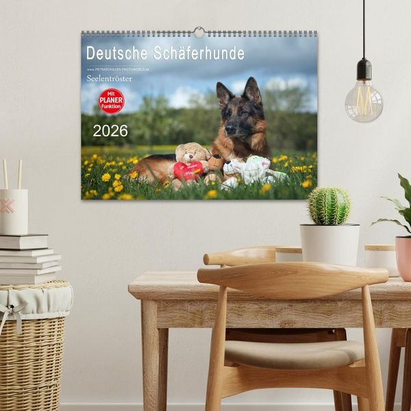 Produktbild: Deutsche Sch&auml;ferhunde Seelentr&ouml;ster (Wandkalender 2026 DIN A3 quer), CALVENDO Monatskalender