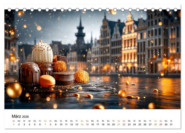 Produktbild: S&uuml;&szlig;e Skyline Symphonie (Tischkalender 2026 DIN A5 quer), CALVENDO Monatskalender