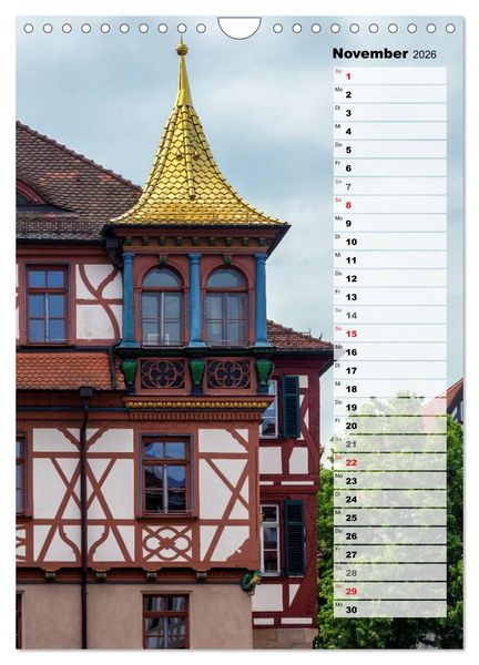 Produktbild: Schwabach Geburtstagskalender (Wandkalender 2026 DIN A4 hoch), CALVENDO Monatskalender