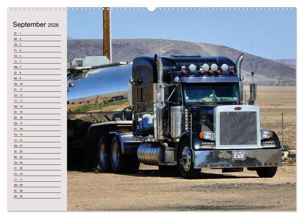 Produktbild: US-Trucks. Faszination Langhauber (Wandkalender 2026 DIN A2 quer), CALVENDO Monatskalender