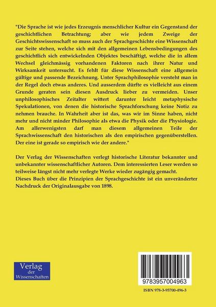 Produktbild: Prinzipien der Sprachgeschichte