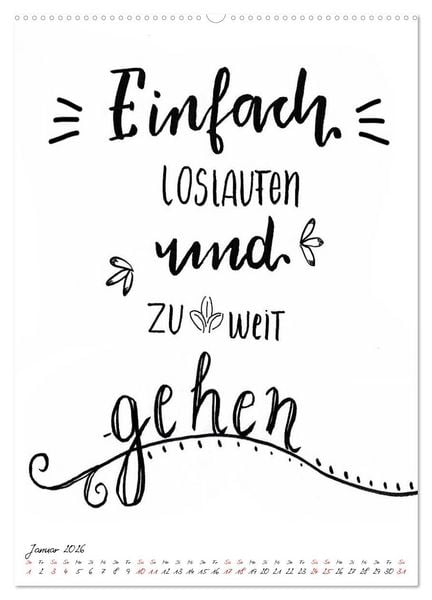 Produktbild: Spruch-Reich-handgeschriebene Spr&uuml;che von frech bis weise (Wandkalender 2026 DIN A2 hoch), CALVENDO Monatskalender