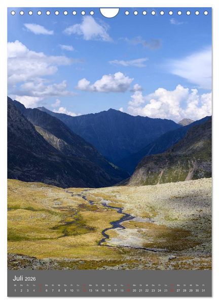 Produktbild: Bergwelt im Licht (Wandkalender 2026 DIN A4 hoch), CALVENDO Monatskalender