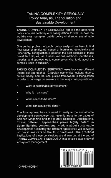 Produktbild: Taking Complexity Seriously