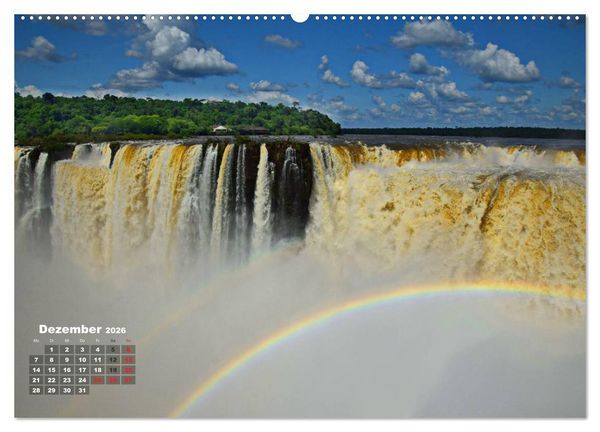 Produktbild: Argentinien. Die Iguaz&uacute;-Wasserf&auml;lle (hochwertiger Premium Wandkalender 2026 DIN A2 quer), Kunstdruck in Hochglanz