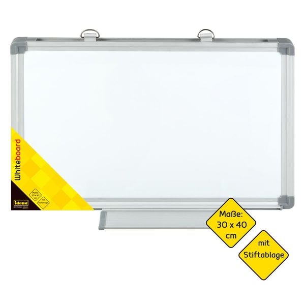 Idena Whiteboard mit Aluminiumrahmen 40x30cm