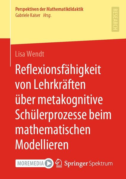 Produktbild: Reflexionsf&auml;higkeit von Lehrkr&auml;ften &uuml;ber metakognitive Sch&uuml;lerprozesse beim mathematischen Modellieren