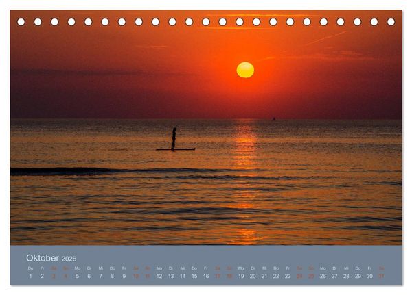 Produktbild: Tag am Meer (Tischkalender 2026 DIN A5 quer), CALVENDO Monatskalender