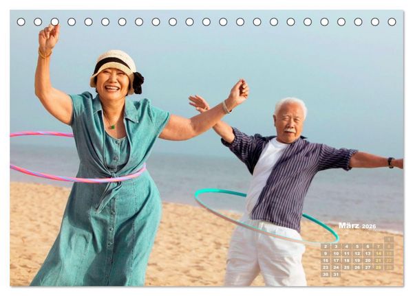 Produktbild: Hula-Hoop: Spa&szlig;, Sport und Fitness mit Hula Hoop Reifen (Tischkalender 2026 DIN A5 quer), CALVENDO Monatskalender