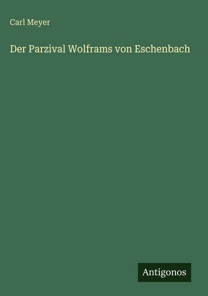 Produktbild: Der Parzival Wolframs von Eschenbach