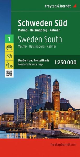 Produktbild: freytag & berndt Stra&szlig;enkarte Schweden S&uuml;d 1:250.000