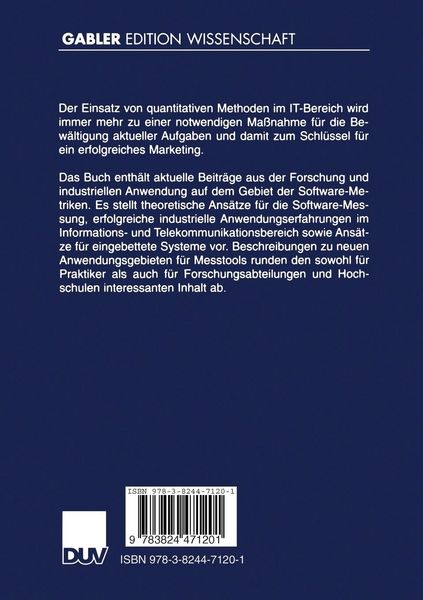 Produktbild: Software-Metriken