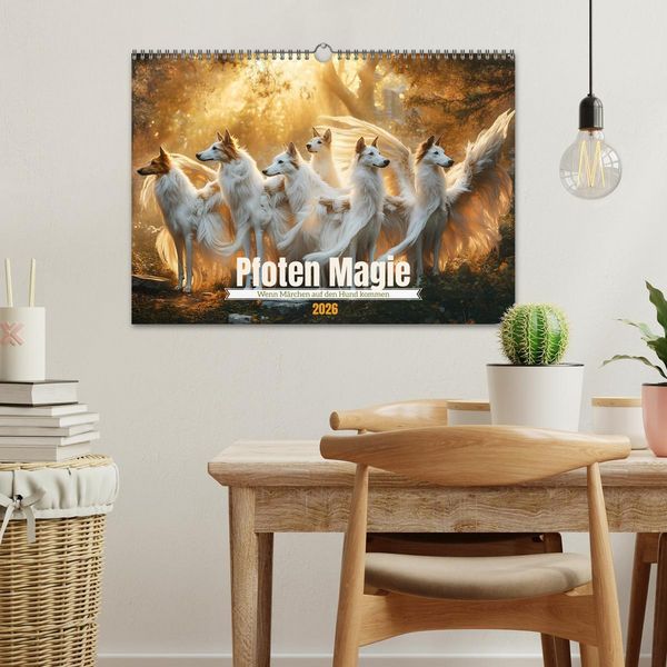 Produktbild: Pfoten Magie (Wandkalender 2026 DIN A3 quer), CALVENDO Monatskalender