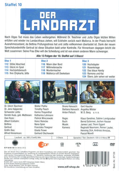 Produktbild: Der Landarzt - Staffel 10 [3 DVDs]