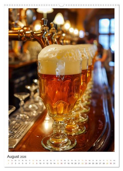 Produktbild: Cooles Bier - K&ouml;stliches aus der Natur. (Wandkalender 2026 DIN A2 hoch), CALVENDO Monatskalender