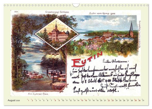 Produktbild: Gru&szlig; aus Eutin (Wandkalender 2026 DIN A3 quer), CALVENDO Monatskalender