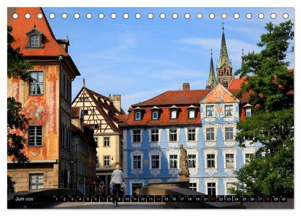 Produktbild: Bezauberndes Bamberg (Tischkalender 2026 DIN A5 quer), CALVENDO Monatskalender
