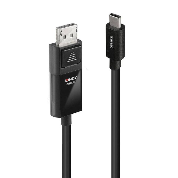 Produktbild: LINDY USB-C&reg;-Displaykabel USB-C&reg; Stecker, DisplayPort Stecker 2.00m Schwarz 43342