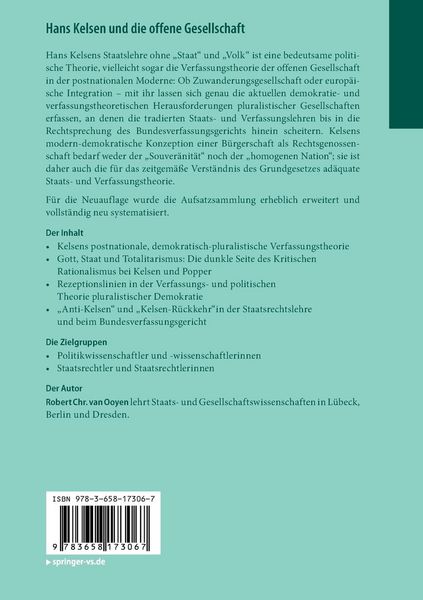 Produktbild: Hans Kelsen und die offene Gesellschaft