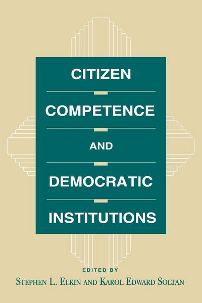 Produktbild: Citizen Competence and Democratic Institutions